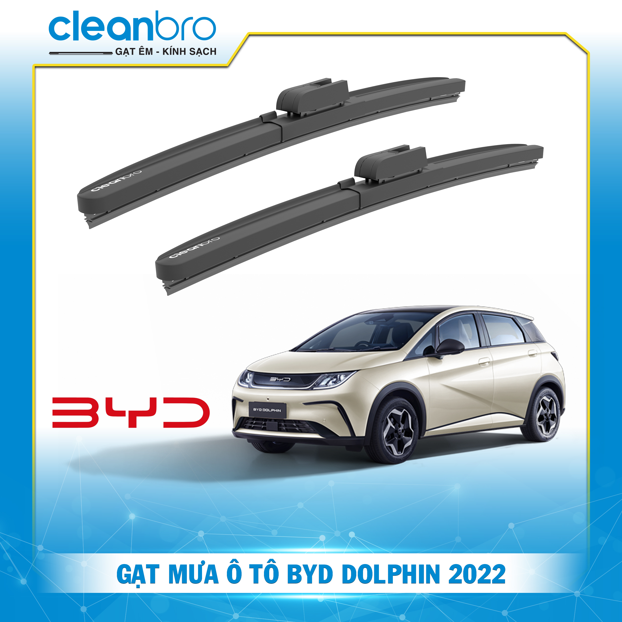 Gạt mưa ô tô hiệu ứng lá sen BYD DOLPHIN [2022]